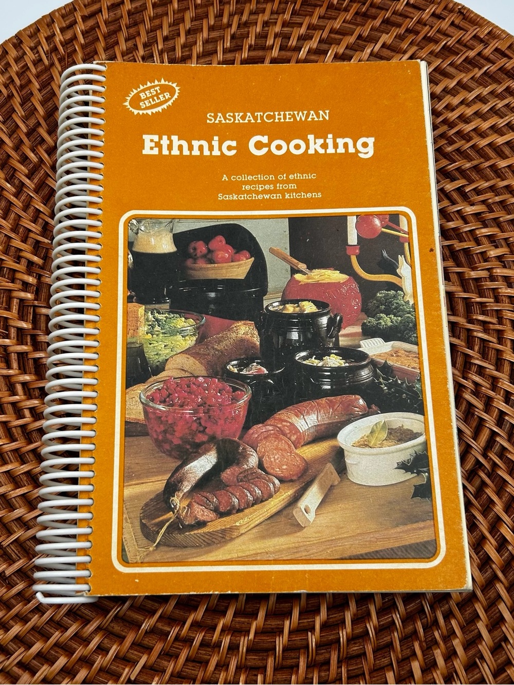 Vintage Saskatchewan Ethnic Cooking Cookbook Humboldt Canada Spiral 1982